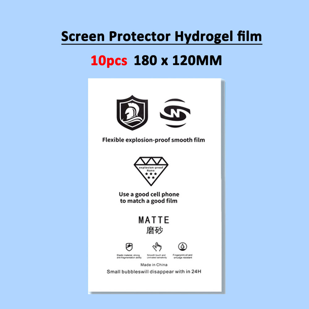10Pcs TPU Soft Self-Healing Film Phone Screen Protector Flexible Hydrogel Sheet For Hydraulic Movies Cutting Machine Plotter: 10Pcs Matte Films