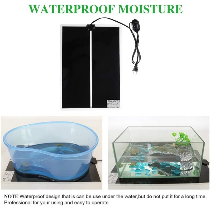 2 paczki 20W gadów poduszka elektryczna podgrzewacz zbiornika wody, poduszka elektryczna robić zbiornika wody gadów Gl podgrzewacz wtyczka amerykańska