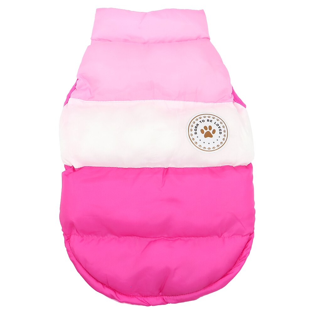 Vinter hundetøj vest små store hunde jakke frakke varmt kæledyr tøj outfit chihuahua mops fransk bulldog tøj veste: Rose / M