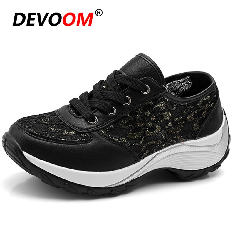 Summer Women Slimming Fitness Shoes Swing Sport Shoes Women Platform Toning Shoes Woman Breathable Mesh Sneakers Women 40