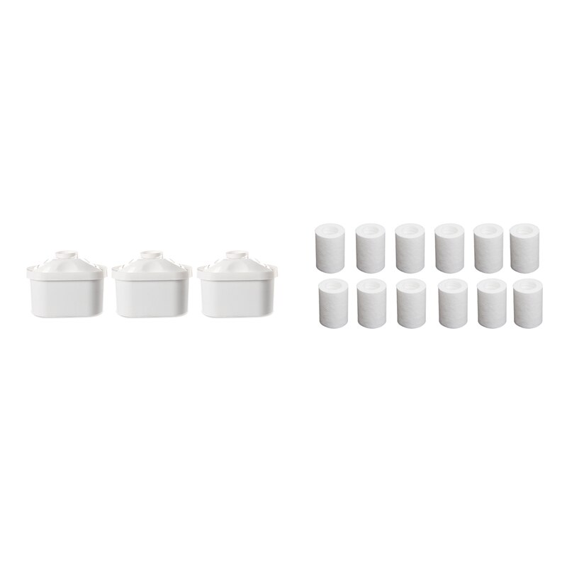 15 Pcs Water Filter Cartridge Filter Universal Water Jugs Home Cartridge Purifier ABS & PP Cotton: Default Title