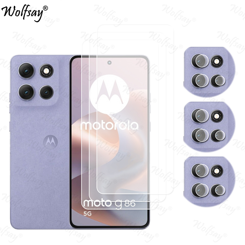 Camera Lens Protector For Motorola Moto G86 Screen Protector Tempered Glass For Moto G86 5G Glass For Moto G86 Glass 6.67 inch: Lucent