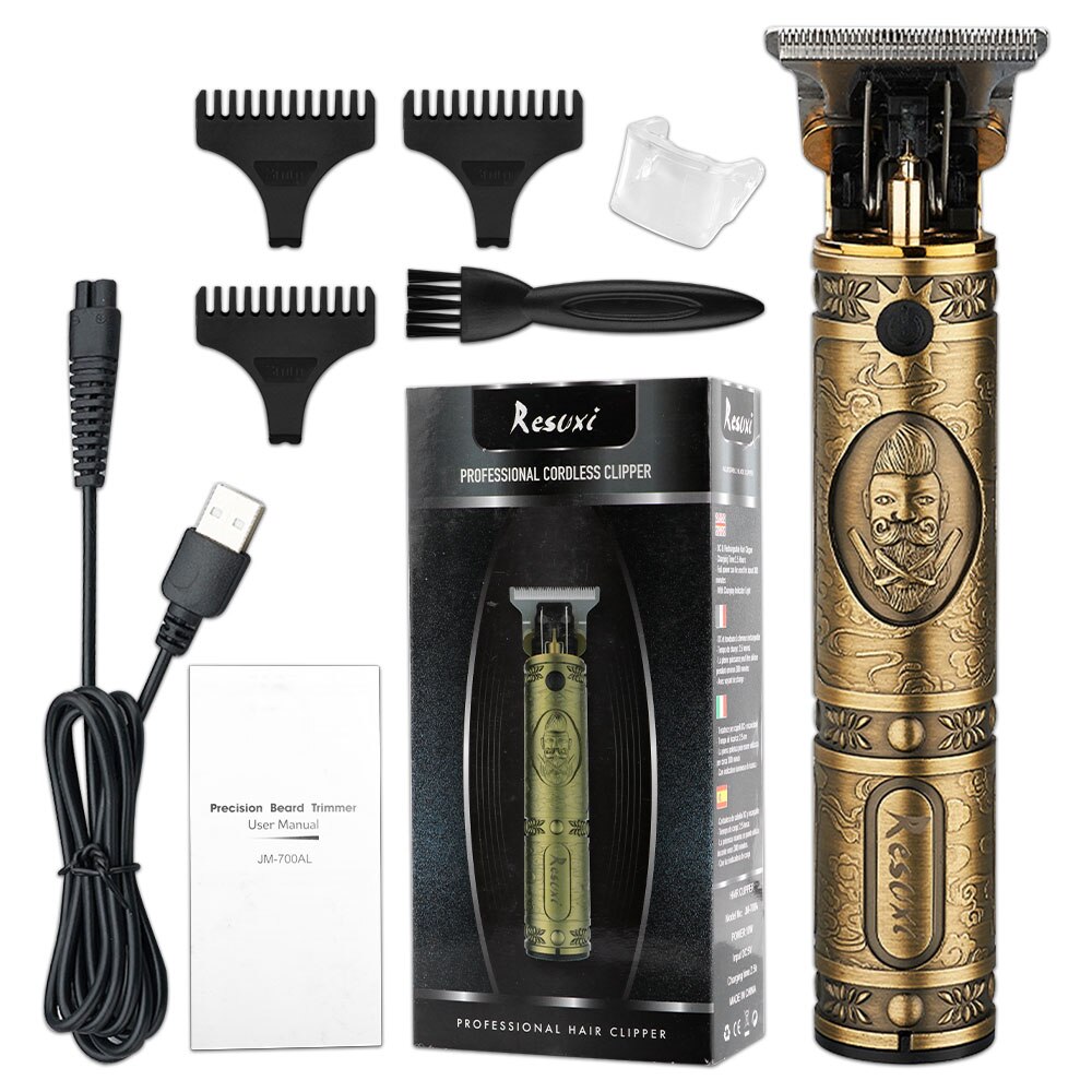 Coupe-Cheveux Tondeuse Électrique Étanche Pour Hommes Pour Utilisation En Salon De Coiffure(Red