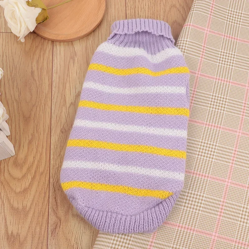 S-2XL col roulé chat pull tricoté pull chat pull de noël pour chats petits chiens hiver Sphinx chat vêtements Costumes pour animaux de compagnie: XXL / Rose