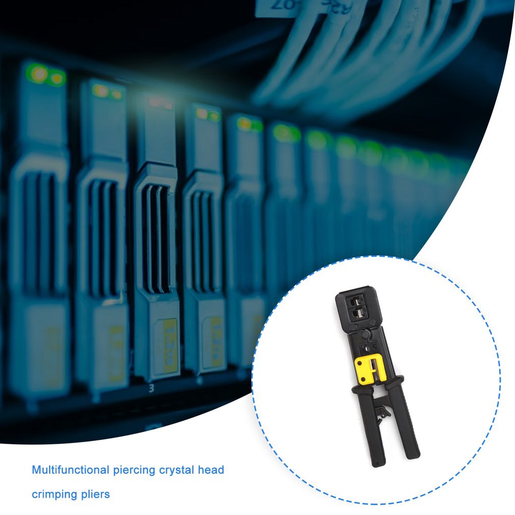 Cat6 Cat5 RJ45 Crimper Crimping tool set network cable crimping pliers network lan Tool Kit Network Cable Pliers black