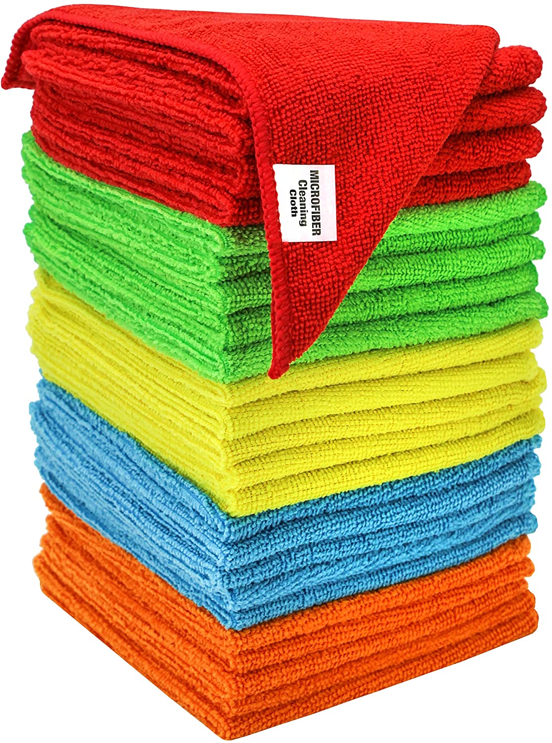 Mongka multi farve mikrofiber rengøringsklude, til køkken, bil, super absorberende klude, skib tilfældig farve: 10 stk