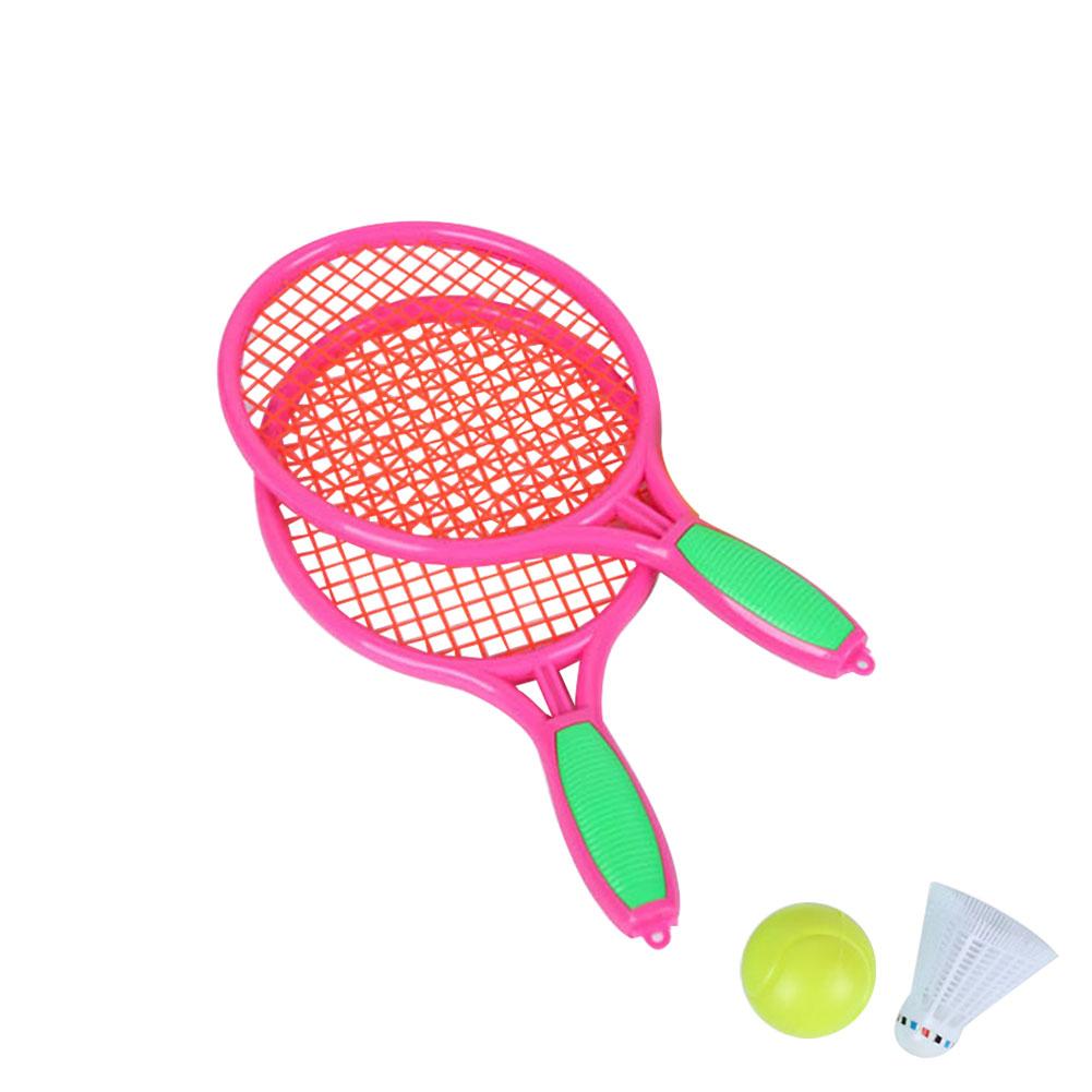 Strand Tennis Schläger freundlicher draussen-Sport Tennis Schläger Mit Badminton Ball freundlicher Freizeit Tennis Schläger: Rosa