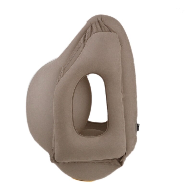 Oreiller d'air gonflable oreiller de voyage traversin d'air Frontal confortable sommeil avion voiture doux coussin voyage pliable coup cou oreiller