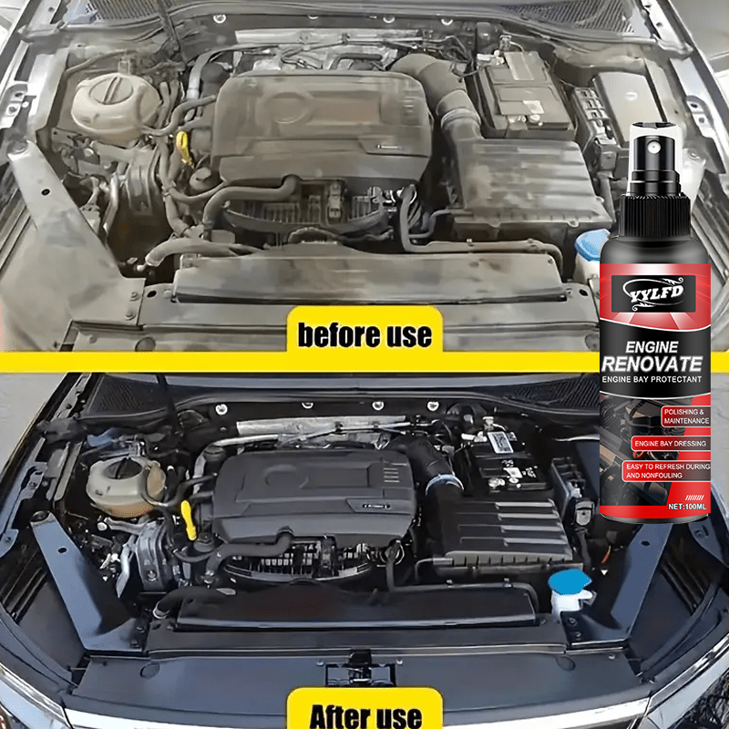 Engine Compartment Cleaner Engine Shine Protector Detail Cleaner Stain Remover Heavy - duty Degreaser for Oil And Cleaning Tools