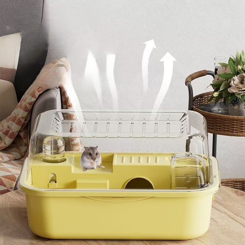 Klatka dla chomika, odporna na gryzienie, duża, akcesoria dla chomika, klatki i siedliska, otwierana górna część z arkuszami akrylowymi, solidna konstrukcja.