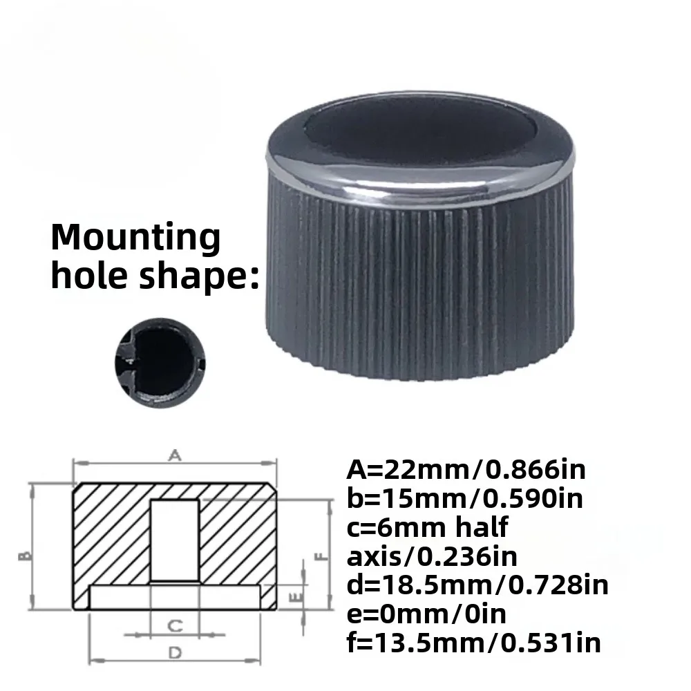 Auto Audio Knop - Volumeregeling Potentiometer Kap voor GM Navigatie DVD/CD - 7P Schakelaar Pin: Roze