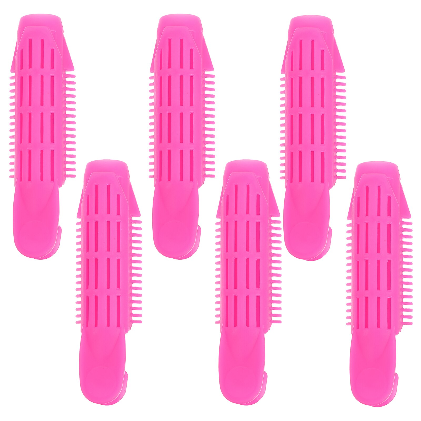 6szt. grzywka włosy lokówki wałek włosy stylizacja narzędzia DIY kręcone fryzura klipy: różany