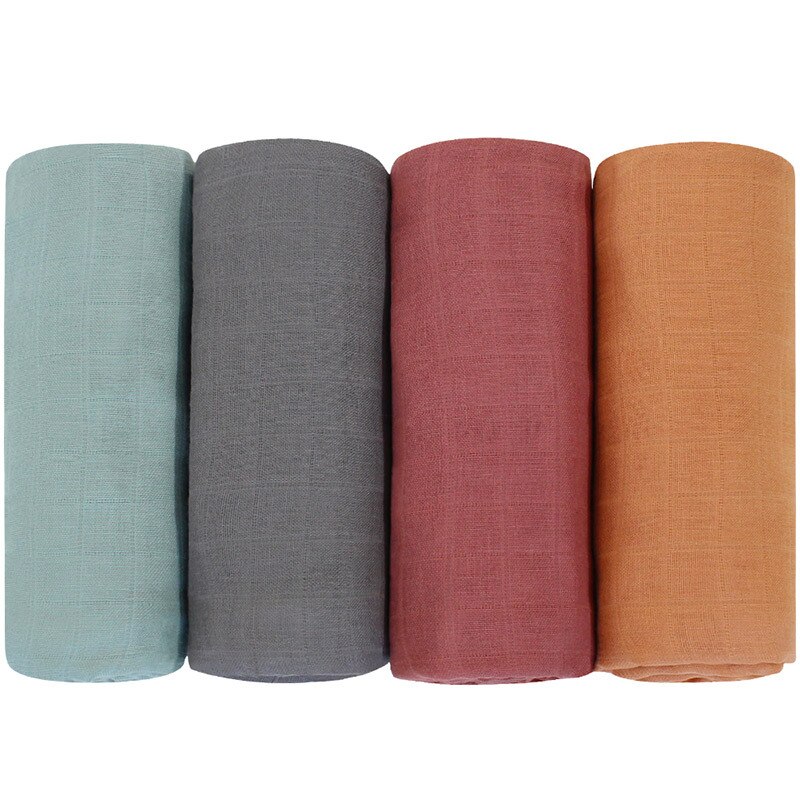 Newborn Manta Baby Swaddle Muslin Blanket Baby Deken Newborn Accessories Muslin Gasas Bebe Algodon