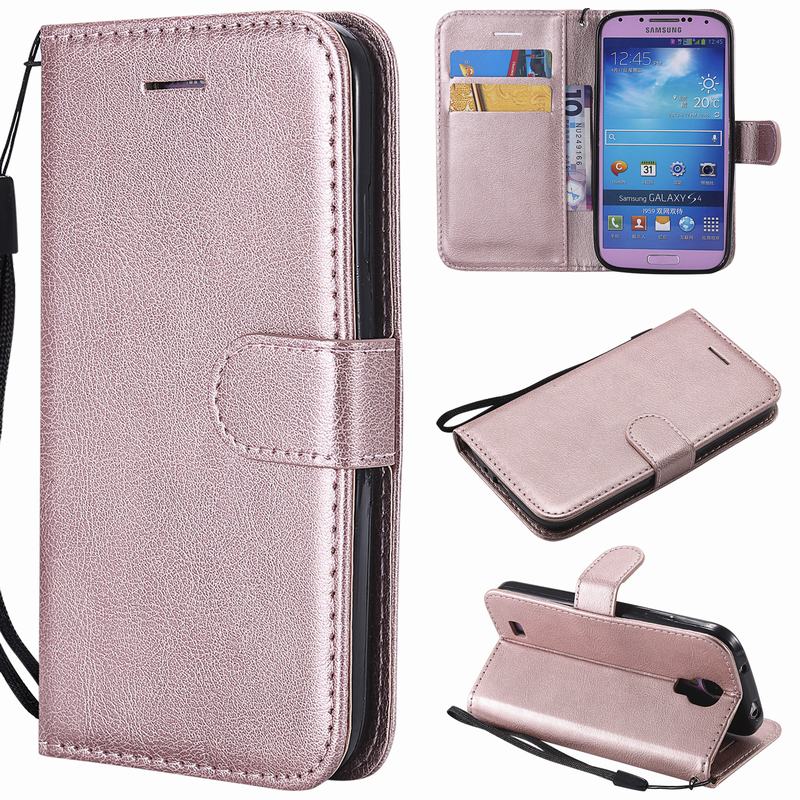 Für Coque Samsung Galaxy S4 Fall Brieftasche Flip Abdeckung Samsung S4 Telefon Fall Für Hoesje Samsung Galaxy S4 Leder Fall: Rose Gold