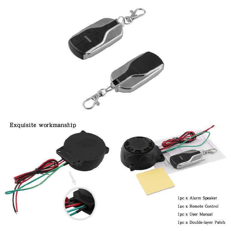 Motorfiets, fiets, voertuigalarm, antidiefstalbeveiligingssysteem, slot met eenvoudig in- en uitschakelen f-best