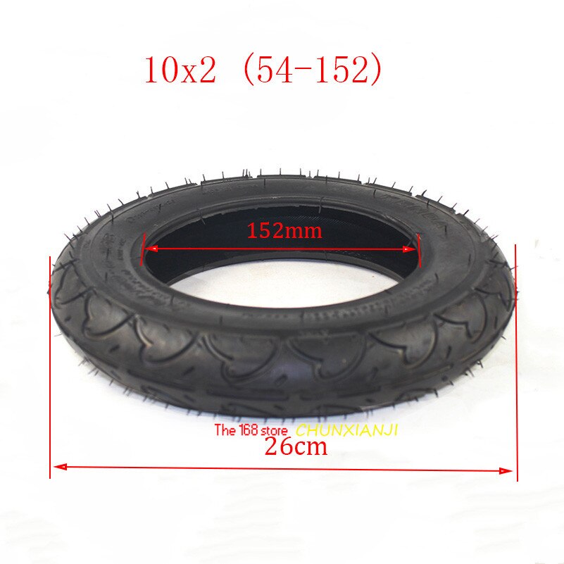 10 x 2.0(54-152)  barnevogn indre og ytre dekk 10*2 (54-152)  elektrisk scooter original dekk