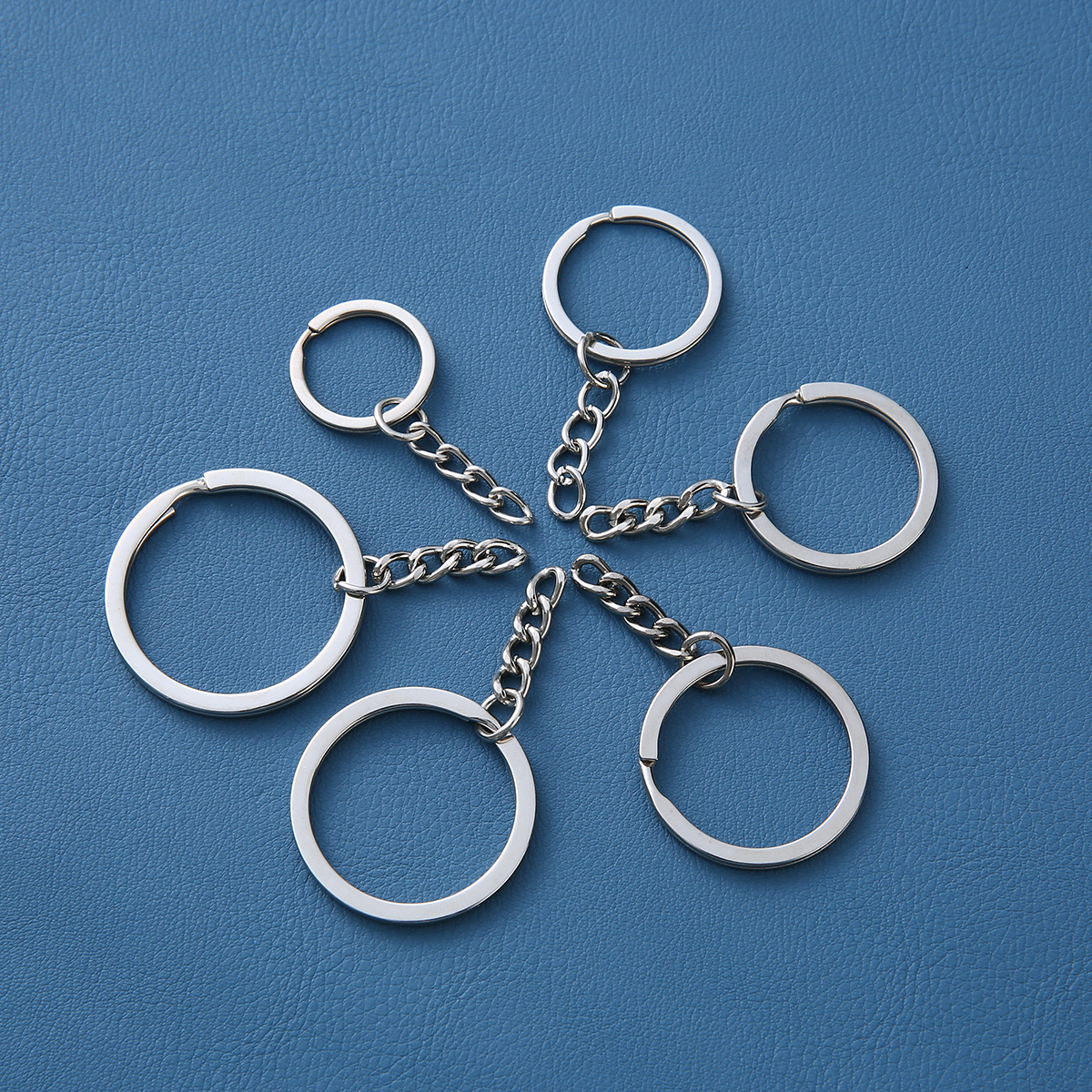 10/50/100pcs Key Chain Key Ring Round Split Keyfob Keyrings With Jump Ring For Keychain Pendants DIY Jewelry Making Accessories