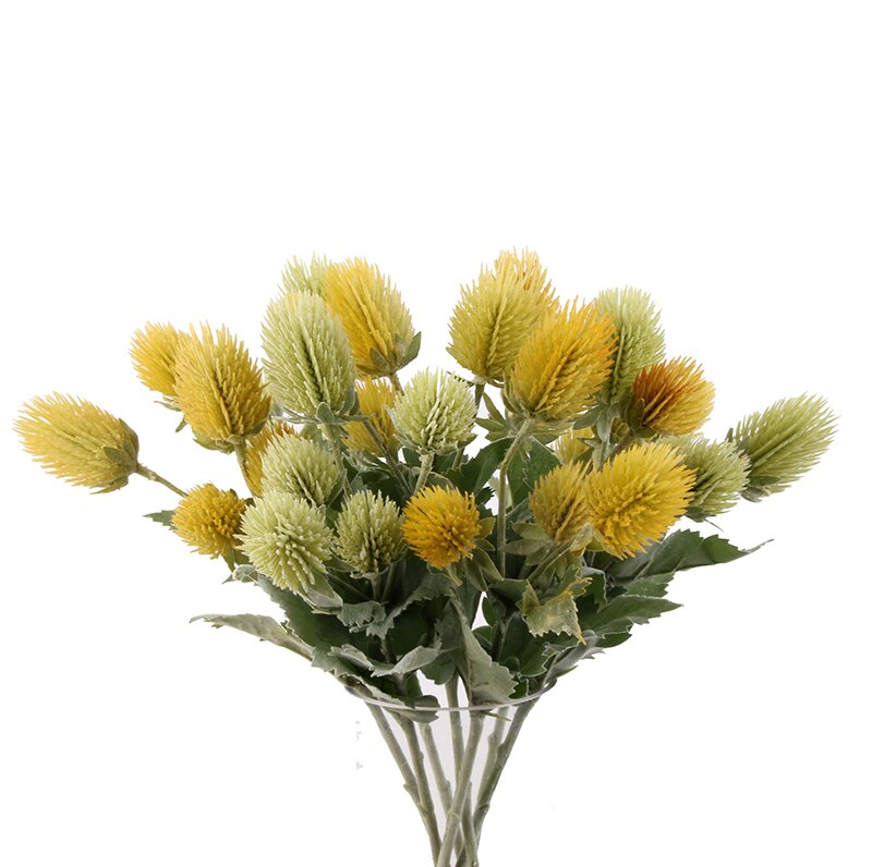 Artificial Flowers Thistle Flower Branch Wedding Home Party Decorative Flower