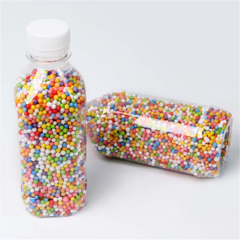 Mini billes en mousse plastique polystyrène | 1 bouteille, Mini billes de perles, bricolage, couleurs assorties, pour décorer les fournitures d'événements et fêtes, décoration: A3