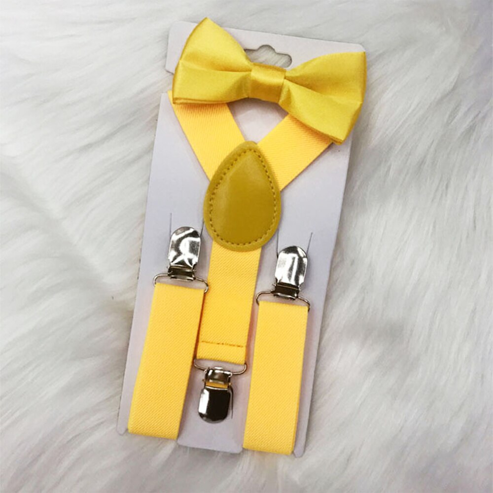 Kids Suspenders with Bowtie Children Bow Tie Set Boys Braces Girls Adjustable Suspenders Baby Wedding Ties Accessories: 8