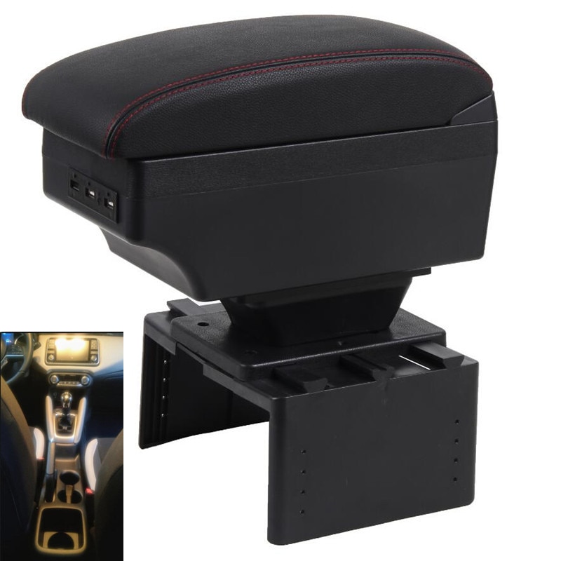 Voor Nissan Micra Armsteun Doos Centrale Winkel Inhoud Doos Met Bekerhouder Asbak Micra K14