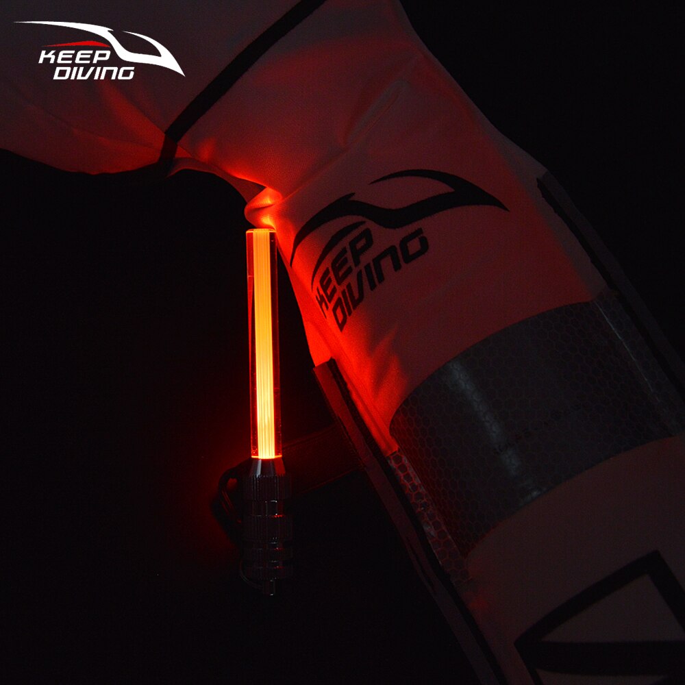 Underwater Safety Signal Light Bright LED Light Stick Scuba Night Dive Marker LED Torch