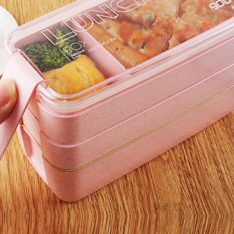 Keuken 900Ml Magnetron Lunchbox Tarwestro Servies Voedsel Opslag Container Kinderen Kids School Office Draagbare Bento Box