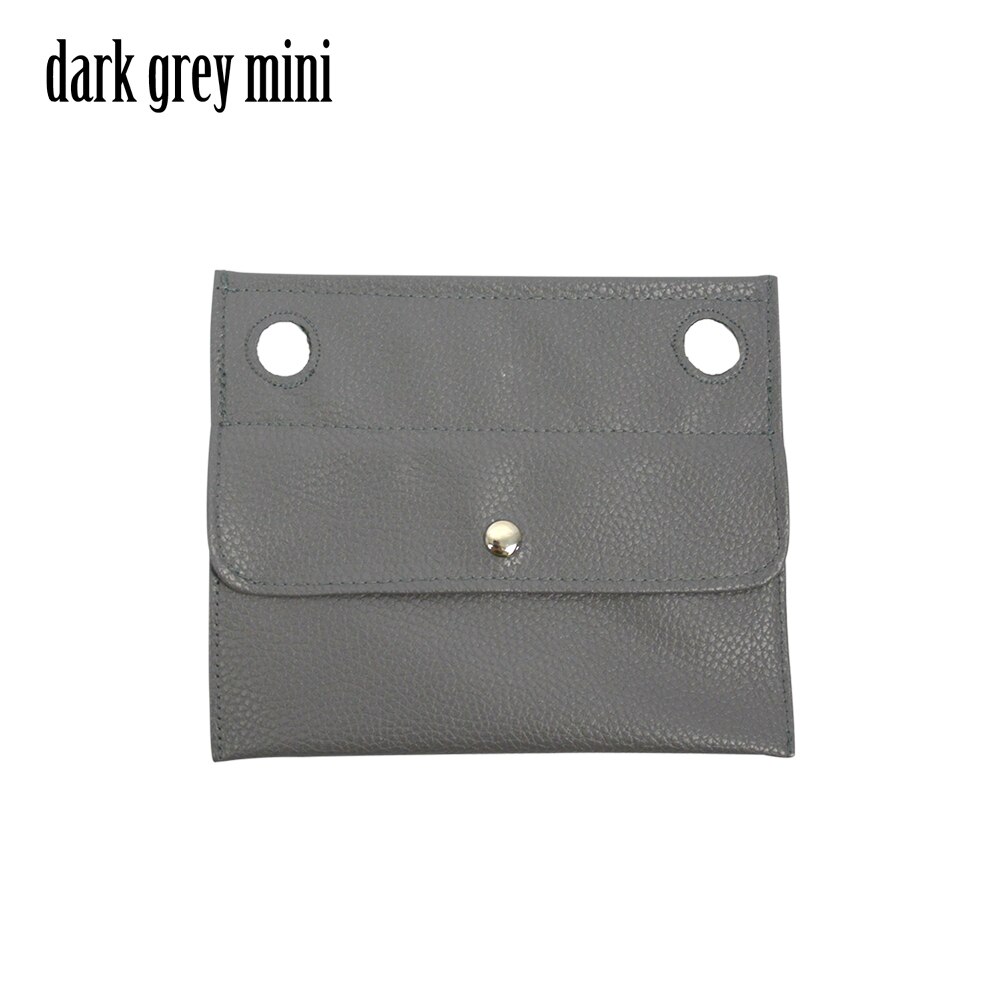 tanqu PU Leather Inner small pocket for Obag O bag Super Advanced small pocket for Obag: dark grey mini