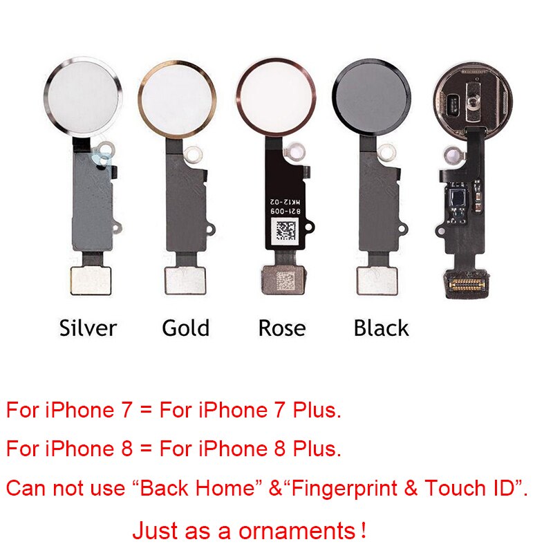 Home Button Flex Cable Assembly For iPhone 5S SE 6 6s 7 8 Plus Home Button Screen On Contral Flex Cable Replacement Repair Parts