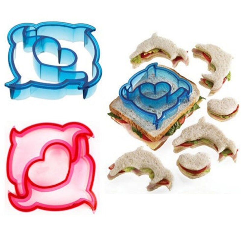 Cortador de pan con forma de dinosaurio y mariposa, molde DIY para tostadas de pasteles, herramienta para sándwich con forma de Animal, 1 ud.