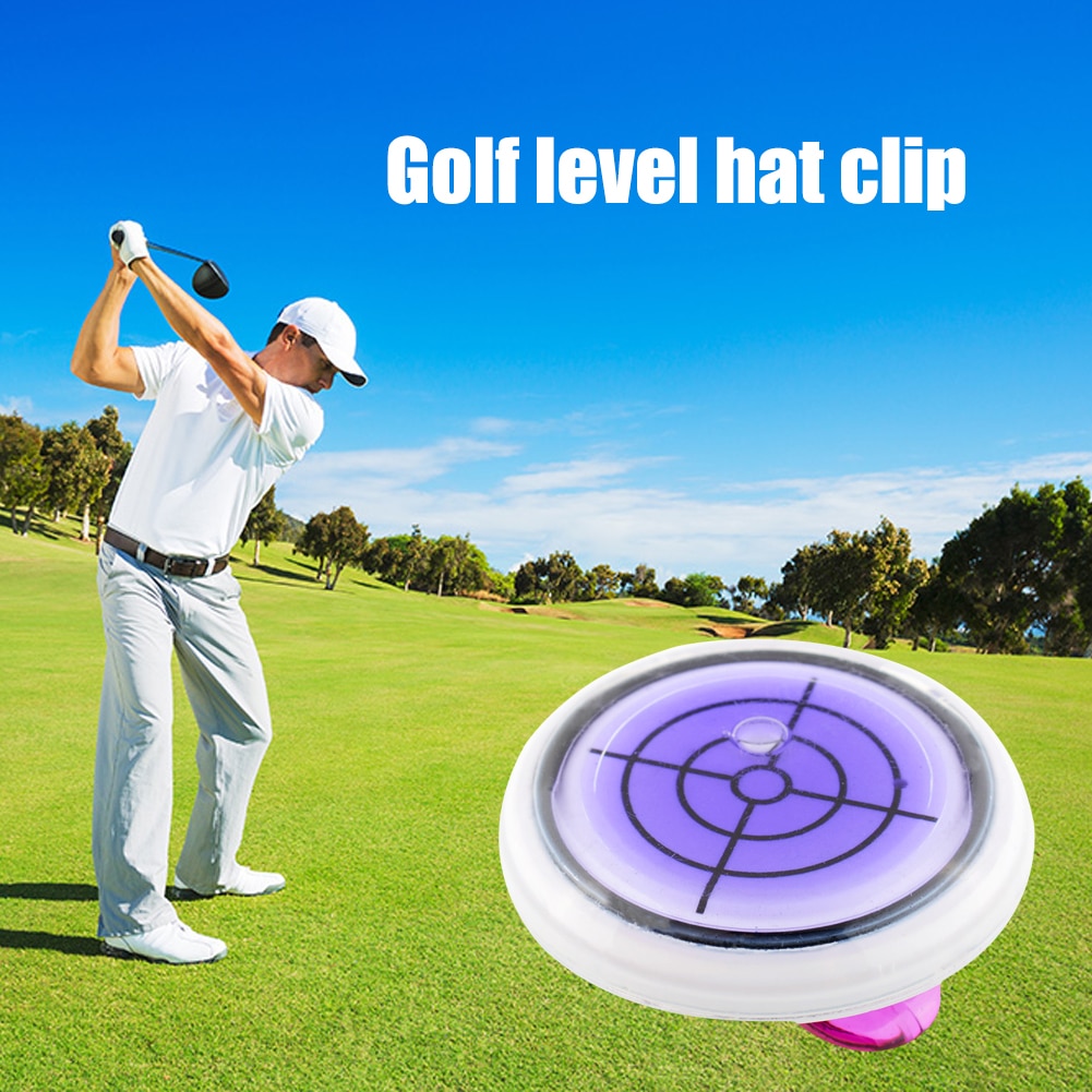 1 Pcs Putting Marker Golf Hoed Clip Bal Niveau Helling Kleurrijke Helper Golf Accessoires Willekeurige Kleur