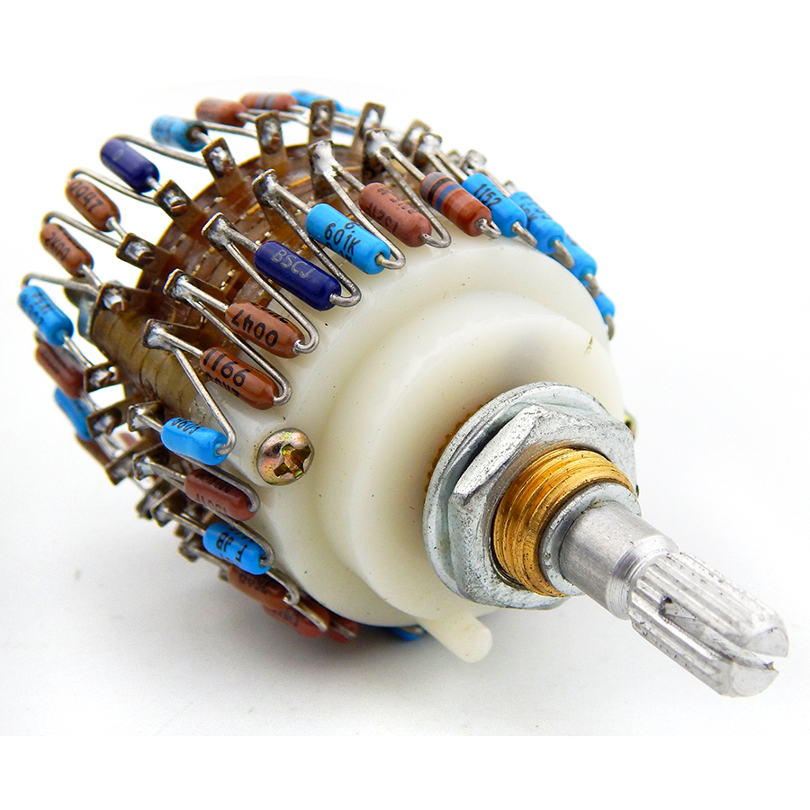 2.0CH Volume Potentiometer Switch With Dale Resistor VU Meters Audio Amplifiers Control Attenuator Tube Amplifier ALPS 50K 100K