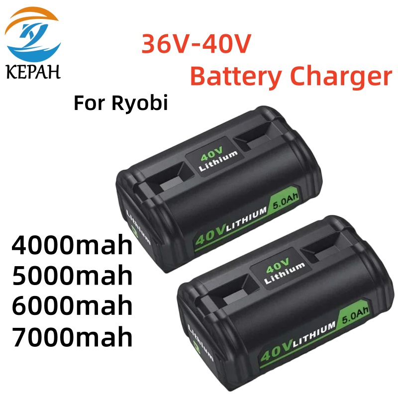 til ryobi 36v-40v li-ion batterilader, kompatible  op4030 op4040 op4050 op400 batterier til trådløse elektroverktøy