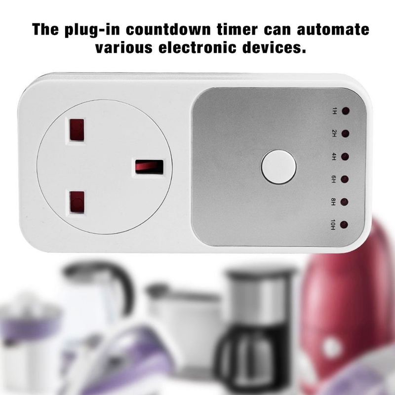 Smart Control Countdown Timer Switch Plug-In Socket Auto Shut Off Outlet Uk Plug