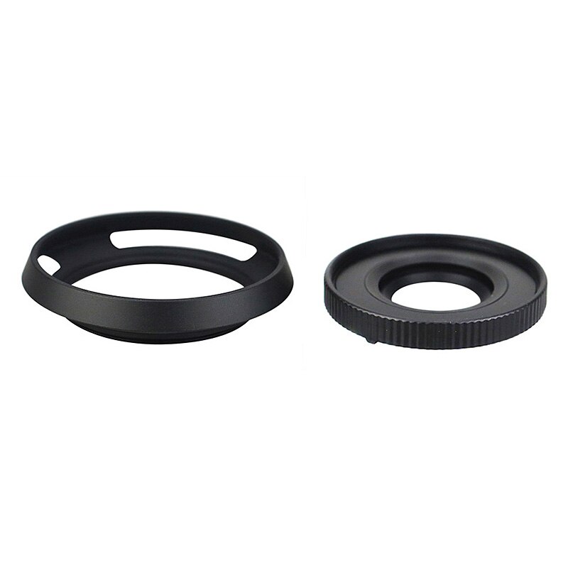 Auto Bouchon D'objectif pour Panasonic Lumix GX9 GF10 GF90 GF9 GX800 GX850 GF8 GF7 GX80 GX85 GM5 GM1 caméra avec objectif 12-32mm: Hood cap kit black