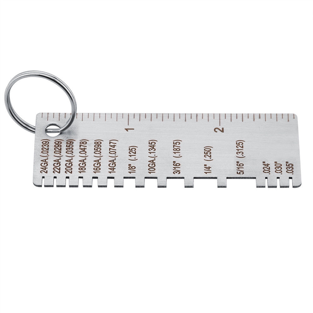 Stainless Steel Sheet Measurement Thickness Measuring Soldering Metal Gage Plate Wire Gauge