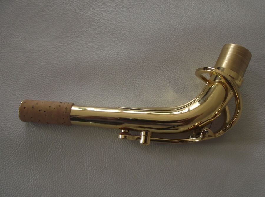 Alto saxophone neck gold lacquer head joint =23.5mm