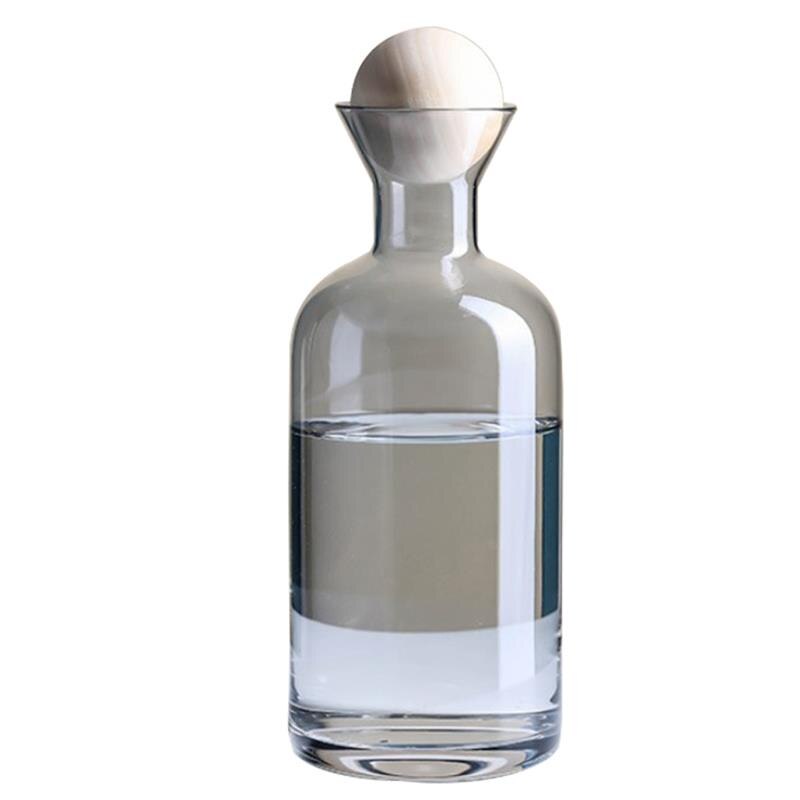 glass vannkanne vannkoker te gryte vann karaffel stor kapasitet glass vannkanne juice krukke med lokk til hjemmet: 3