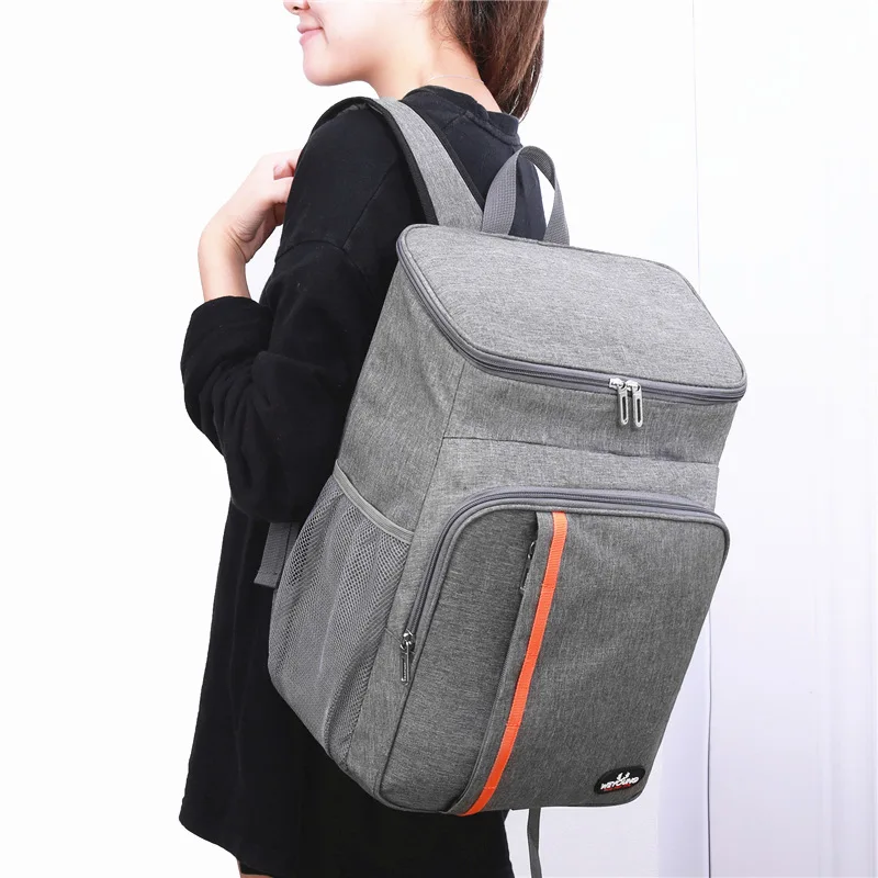 20l tragbare thermische Lunch-Tasche Food-Box langlebige wasserdichte Kühler Eis isoliert Fall Camping Oxford Dinner Rucksäcke Eisbox Sack