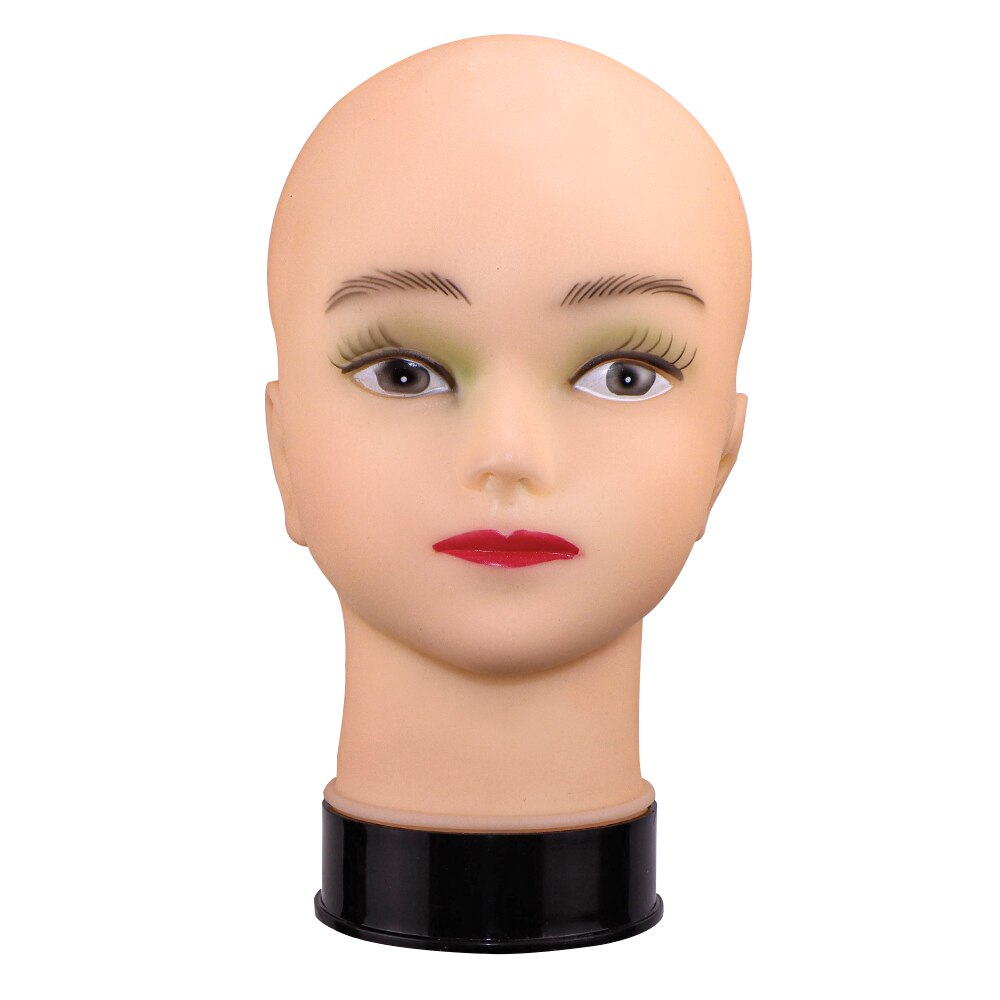 Tête de Mannequin chauve pour femme, sans cheveux, pour la coiffure, la fabrication et l&#39;affichage des perruques, avec support,: Head C