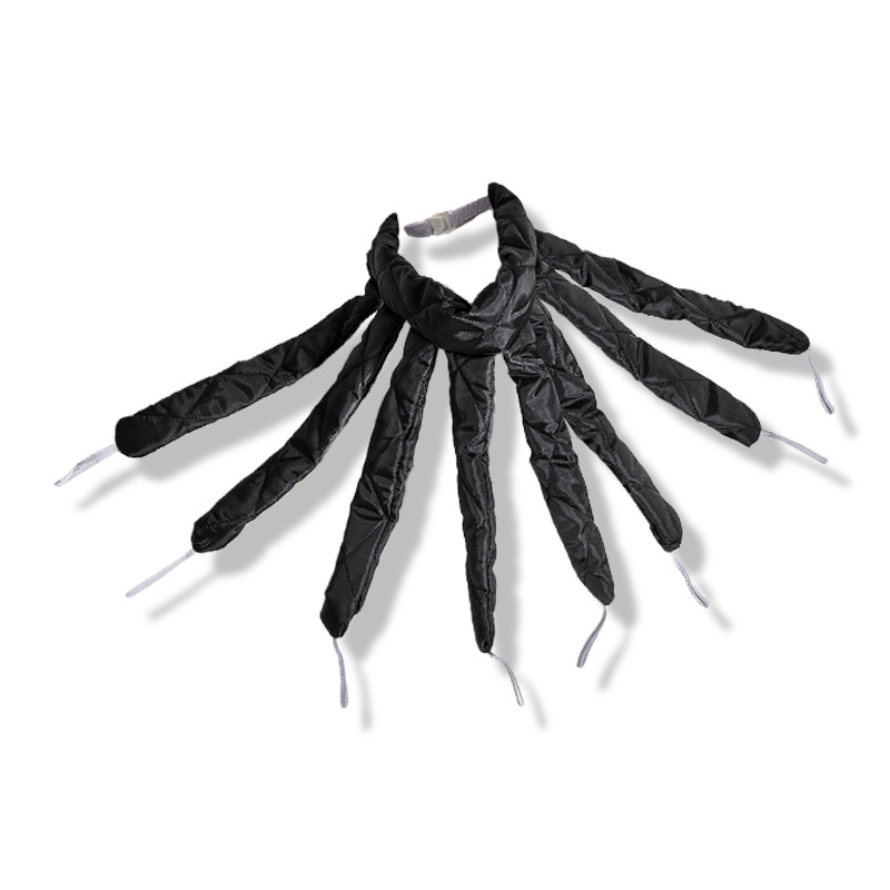 Nowy kałamarnica Heatless wijący się pręt ośmiornica kręcenie włosów zespół nieopalany papilotki wstążka wałki robić włosów spanie kędzior bar DIY robić włosów: czarny