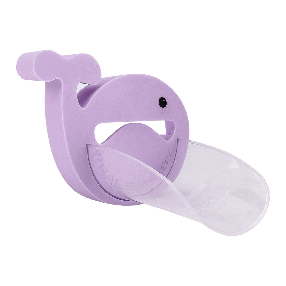 Cartoon extensor torneira de poupança água ajuda crianças lavar mãos banheiro extensor agradável presente para crianças dropshipping: Purple