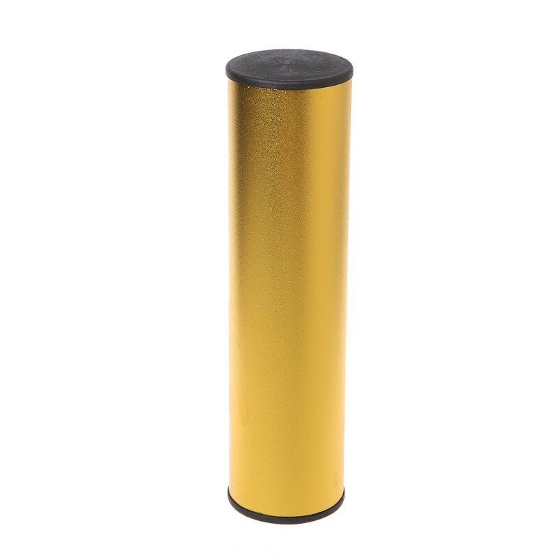 Pro Stainless Steel Cylinder Sand Shaker Rhythm Musical Instruments Percussion: Gold
