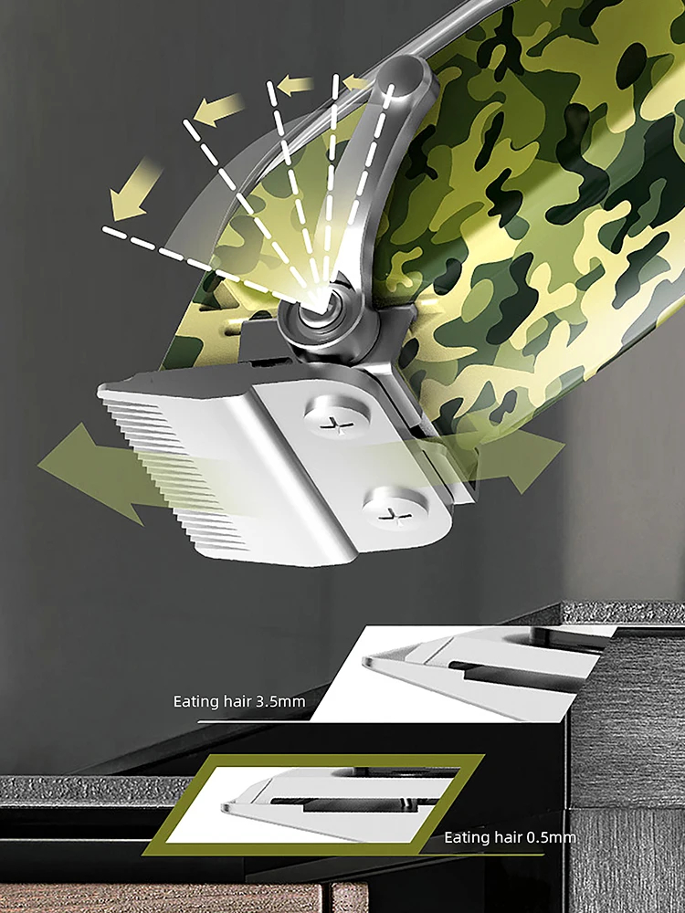 Kemei KM-1926 cortadora eléctrica con carga USB pantalla LCD cortadora de pelo recargable Máquina para cortar cabello recargable