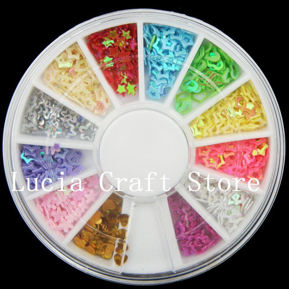 Lucia Ambachten Willekeurige Gemengde Kleur Combinatie Van 8.5G Regenboog Cup Pailletten + 150 Pcs Strass Party/Bruiloft Confetti f1011