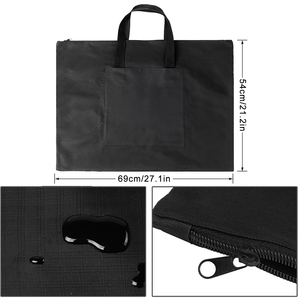 A2 Drawing Painting Board Storage File Bag Document Carry Case File Folder Accessories Office School Supplies