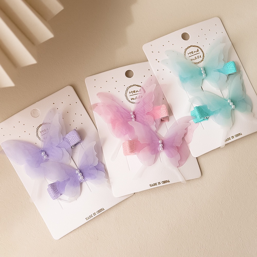 Horquilla de para niña, tocado de joyería, , tocado para mujer, accesorios para el cabello con forma de mariposa para el sudor