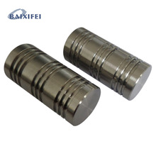 2 Pcs D25mm Stainless Steel Curtain Rod Decorative Head Cylinder, Curtain Accessories Finials for Window Decoration