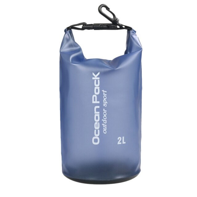 Mochila flotante impermeable, bolsa a prueba de agua, saco enrollable, para Kayak, Rafting, canotaje, río, senderismo o piscina, uso al aire libre: Blue 2L