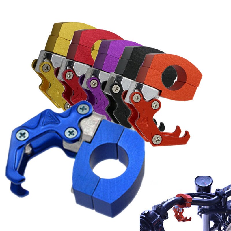Ganchos universales para motocicleta, bolsa de equipaje, gancho para casco, fácil de instalar, soporte para bolsa de almacenamiento, aleación de aluminio